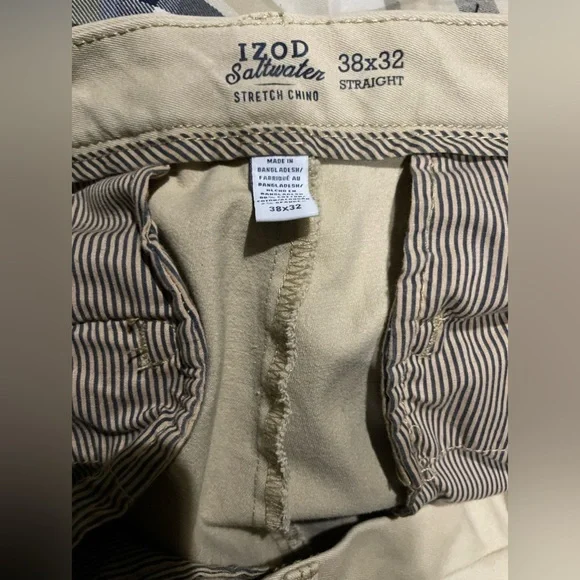 🐊 IZOD Men’s Stretch Chinos 38” x 32” 🐊 - Picture 8 of 9